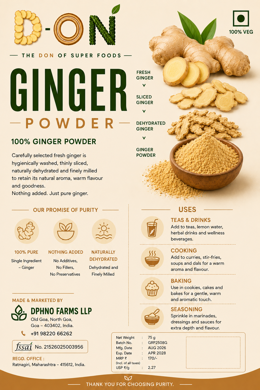 Ginger Powder pack — view 2
