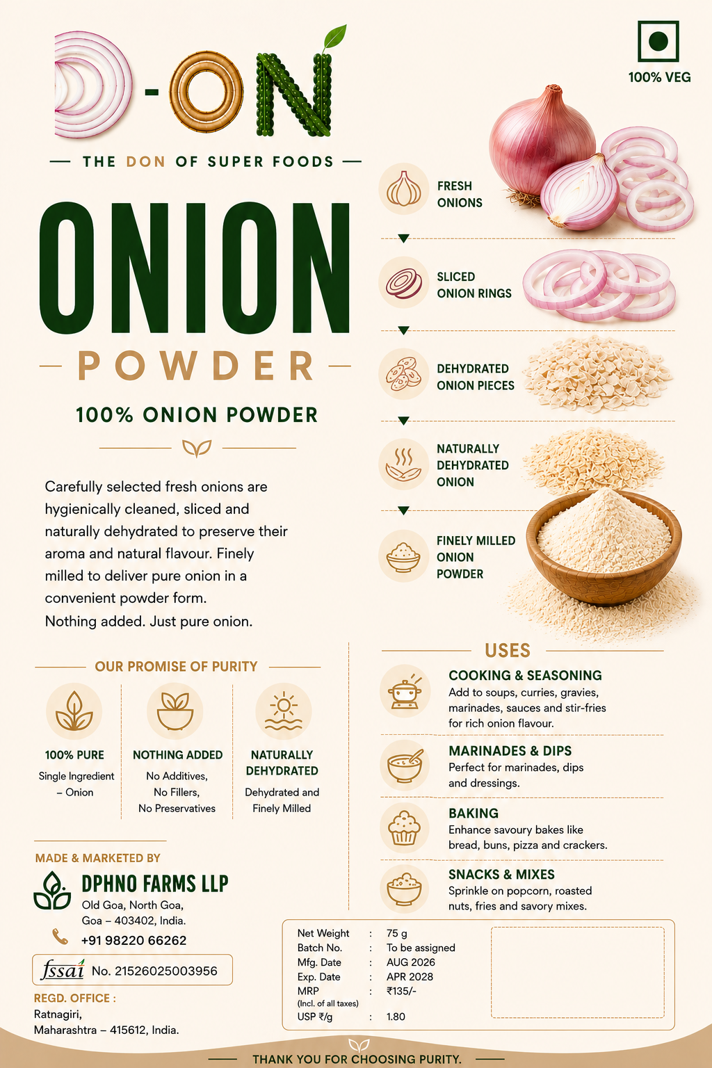 Onion Powder pack — view 2