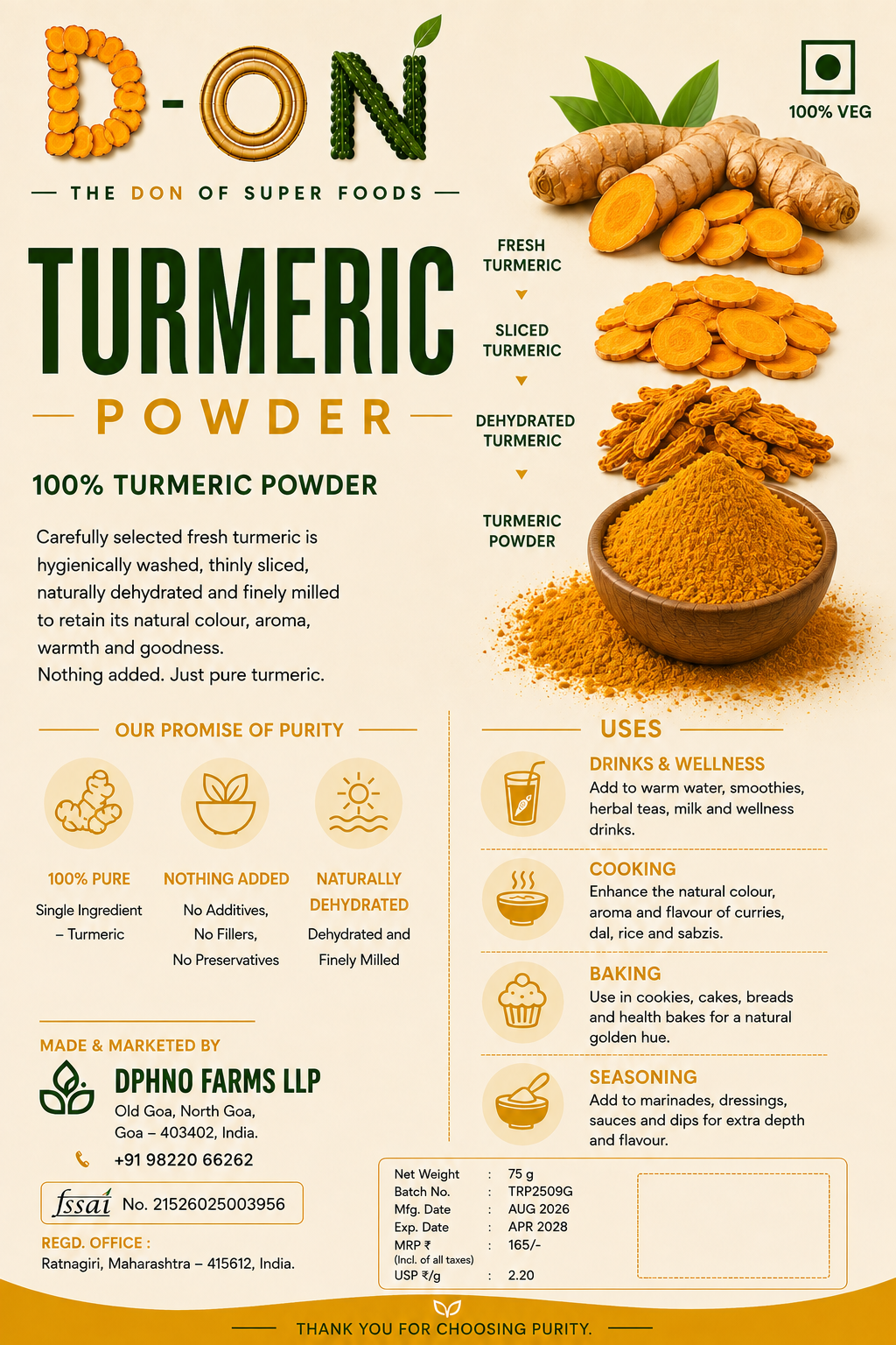 Turmeric Powder pack — view 2